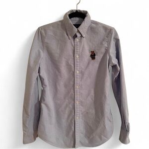 Ralph Lauren slim fit button-down with Polo Bear embroidery